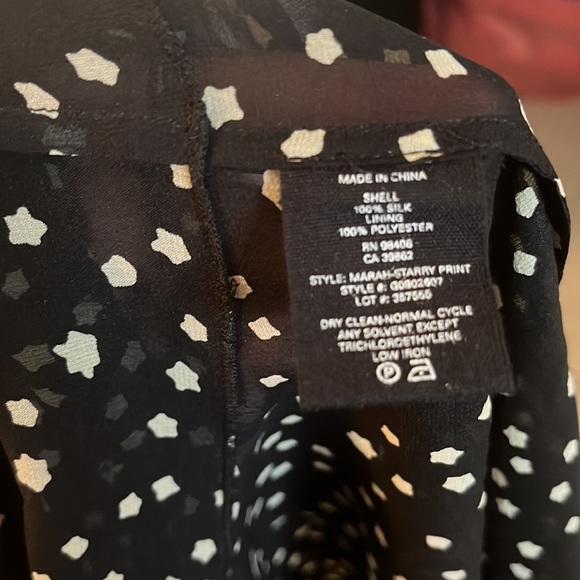 Theory Marah Star Dress in Black & Ivory - Picture 10 of 10